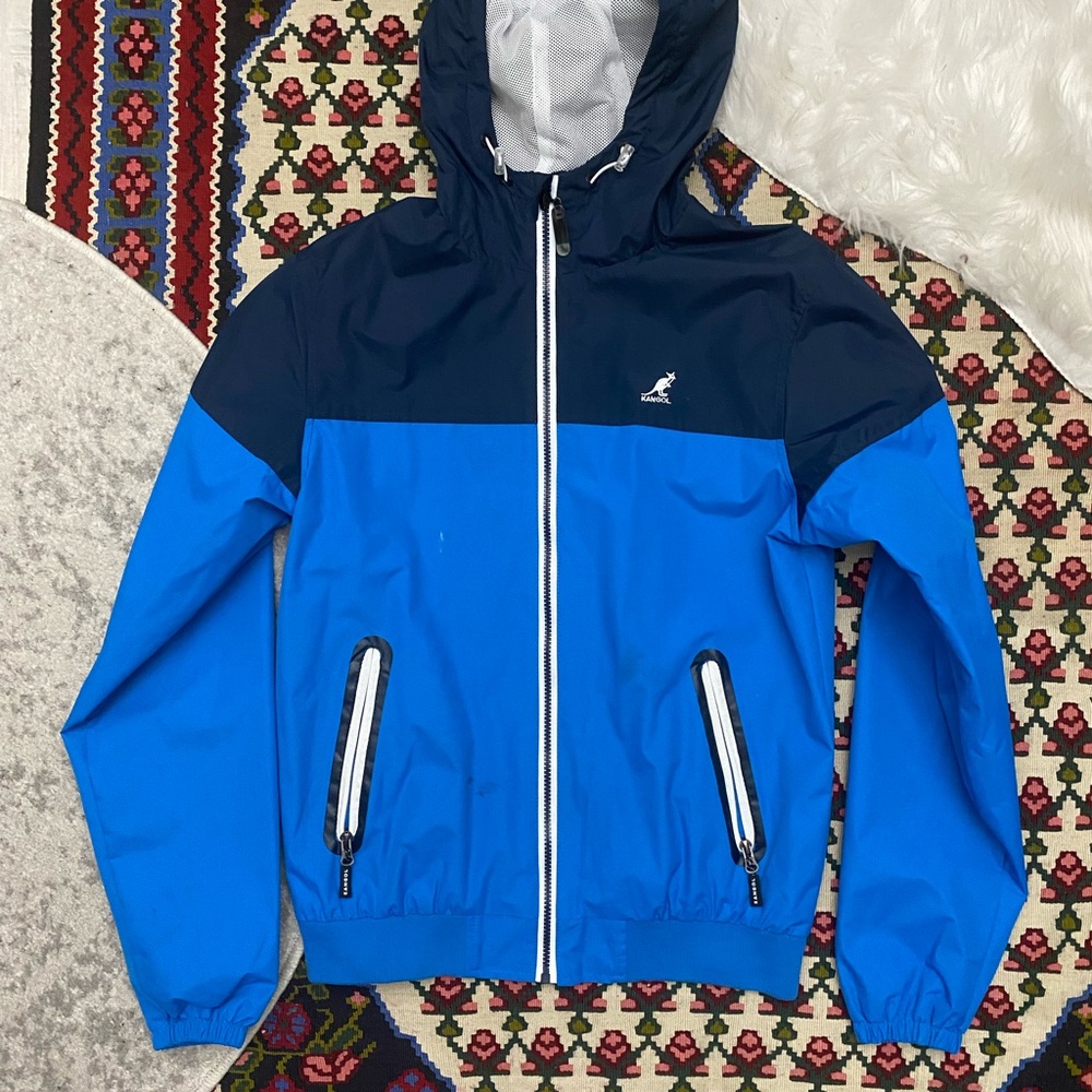 Kangol Navy and Royal Blue Hooded Jacket